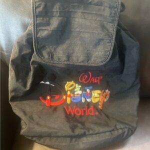 Vintage Black Disney Backpack